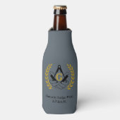 Masonic fles gezellig flesjeskoeler (Fles Voorkant)