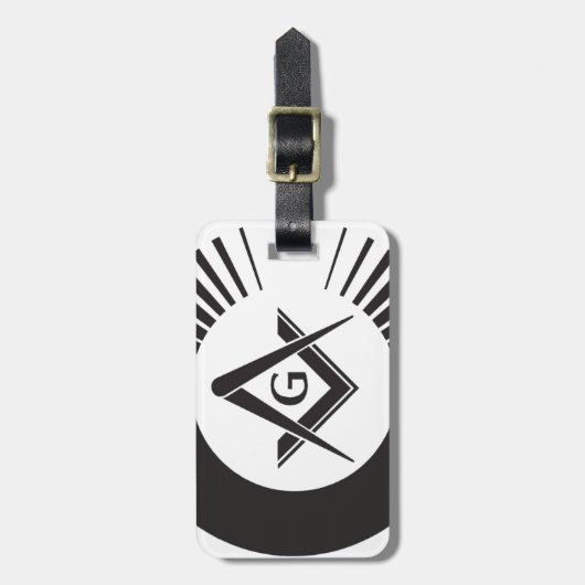 Masonic, Freemason, Masons Bagagelabel (Voorkant verticaal)
