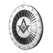 Masonic, Freemason, Masons Dartbord (Voorkant Rechts)