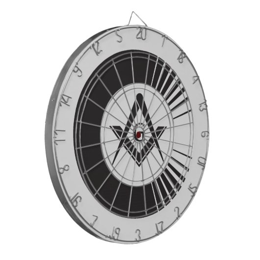 Masonic, Freemason, Masons Dartbord (Voorkant Links)