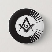 Masonic, Freemason, Masons Ronde Button 5,7 Cm (Voorkant)
