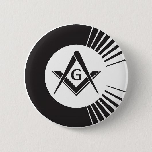 Masonic, Freemason, Masons Ronde Button 5,7 Cm (Voorkant)
