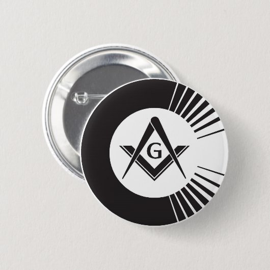 Masonic, Freemason, Masons Ronde Button 5,7 Cm (Voorkant /achterkant)