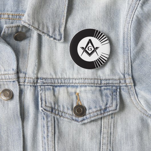 Masonic, Freemason, Masons Ronde Button 5,7 Cm (In situ)