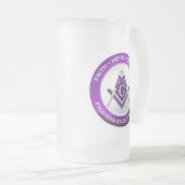 Masonic Frosted Mok Paarse (Voorkant rechts)