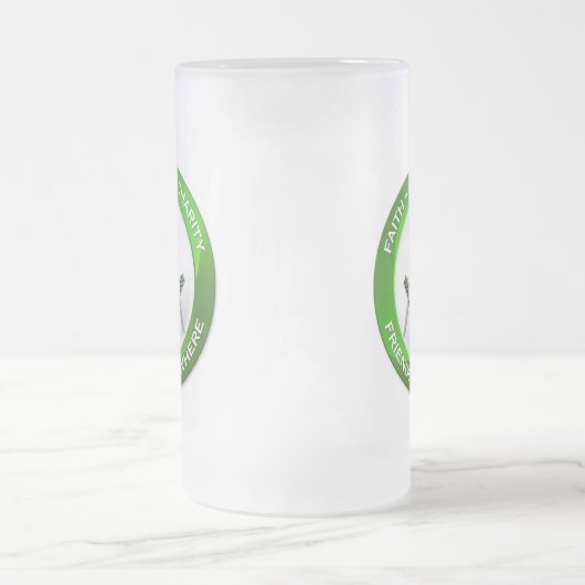 Masonic Frosted Mug Matglas Bierpul (Center)