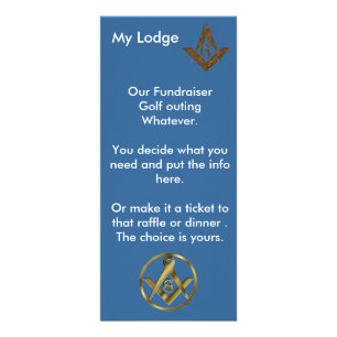 Masonic Fundraiser Reclamekaart