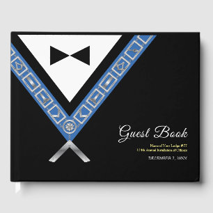 Masonic Gastenboek Vrijmetselaar Officier Juwele