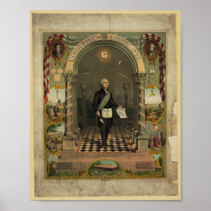 Masonic George Washington Poster