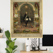 Masonic George Washington Poster (Thuiskantoor)