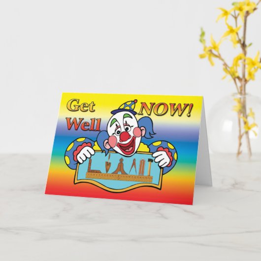 Masonic Get Well Kaart (Gele Bloem)