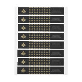 Masonic Golden Rush Adreslabel Wikkel (Vel)