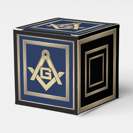 Masonic Golden Rush Bedankdoosjes (Voorkant Zijde)