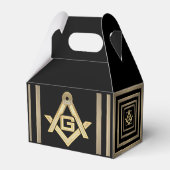 Masonic Golden Rush Bedankdoosjes (Achterkant)