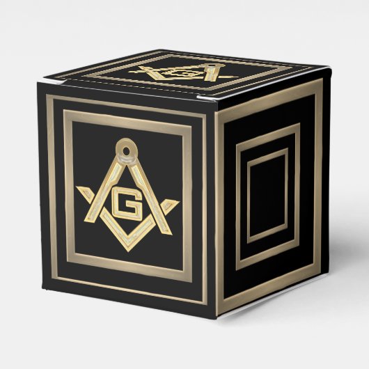 Masonic Golden Rush Bedankdoosjes (Voorkant Zijde)