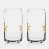 Masonic Golden Rush Blikvorm Glas (Links)