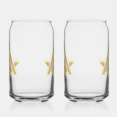 Masonic Golden Rush Blikvorm Glas (Rechts)
