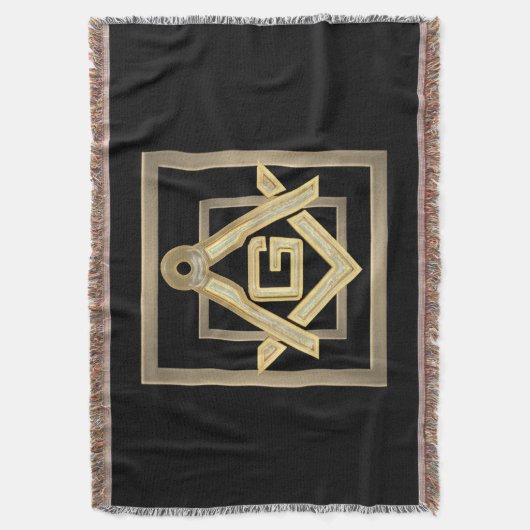 Masonic Golden Rush Deken (Voorkant Verticaal)