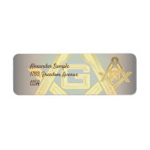 Masonic Golden Rush Etiket (Voorkant)