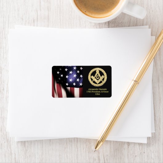 Masonic Golden Rush Etiket (Insitu)