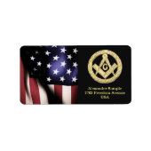 Masonic Golden Rush Etiket (Voorkant)