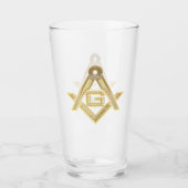 Masonic Golden Rush Glas (Voorkant)