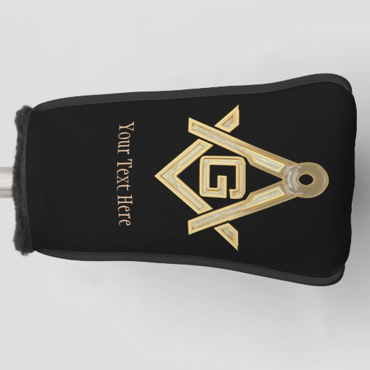 Masonic Golden Rush Golfheadcover (Voorkant)