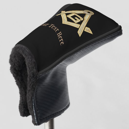 Masonic Golden Rush Golfheadcover (3/4 voorkant)