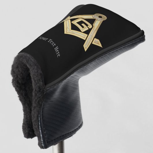 Masonic Golden Rush Golfheadcover (3/4 voorkant)