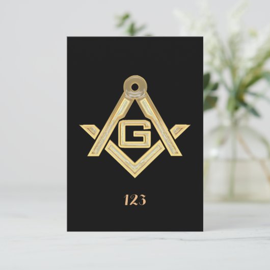 Masonic Golden Rush Kaart (Staand voorkant)