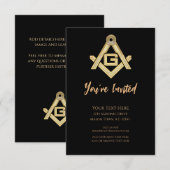 Masonic Golden Rush Kaart (Voorkant / Achterkant)