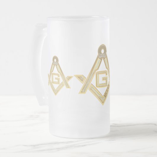 Masonic Golden Rush Matglas Bierpul (Voorkant links)