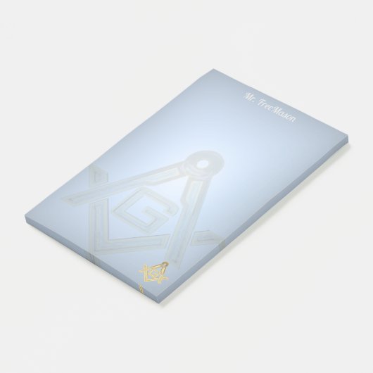 Masonic Golden Rush Post-it® Notes (Schuin)