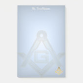 Masonic Golden Rush Post-it® Notes (Voorkant)