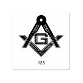 Masonic Golden Rush Rubberstempel (Afrduk)