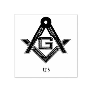 Masonic Golden Rush Rubberstempel