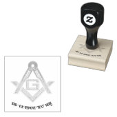 Masonic Golden Rush Rubberstempel (Gestempeld)