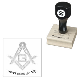 Masonic Golden Rush Rubberstempel