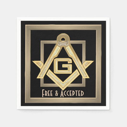 Masonic Golden Rush Servet (Voorkant)