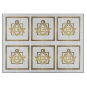 Masonic Golden Rush Snijplank (Voorkant)