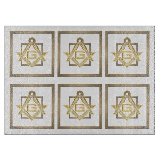 Masonic Golden Rush Snijplank (Voorkant)