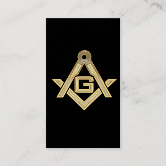 Masonic Golden Rush Visitekaartje (Voorkant)