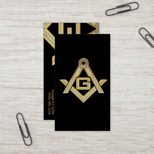 Masonic Golden Rush Visitekaartje