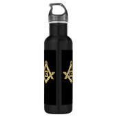 Masonic Golden Rush Waterfles (Achterkant)
