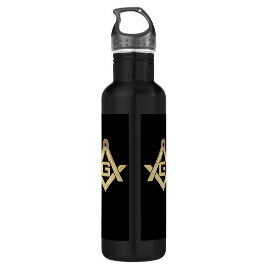 Masonic Golden Rush Waterfles (Achterkant)