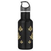 Masonic Golden Rush Waterfles (Achterkant)