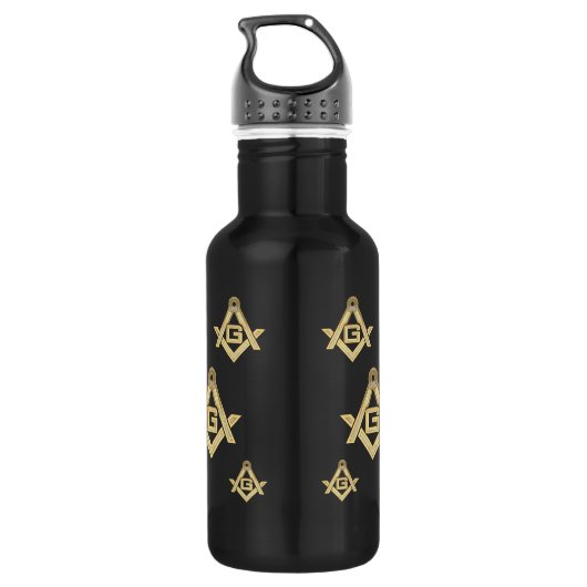 Masonic Golden Rush Waterfles (Achterkant)