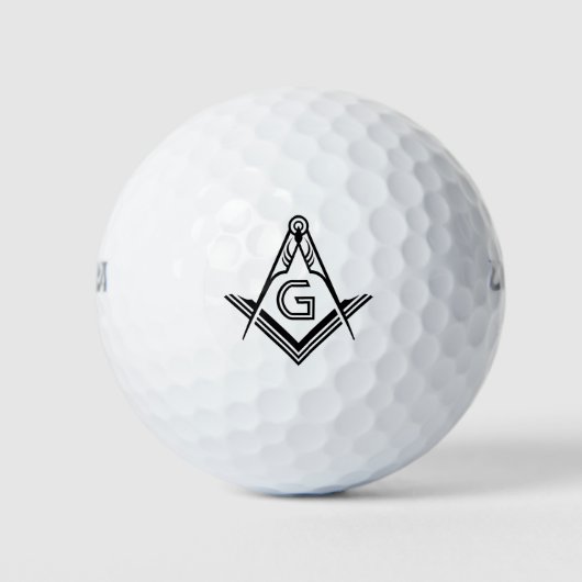 Masonic Golf Ball Stamp | Cadeaus voor aangepast v Golfballen (Voorkant)