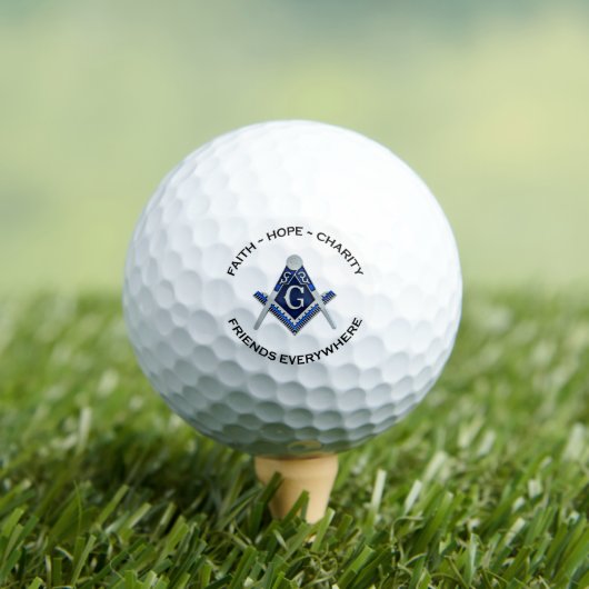 Masonic Golf Balls Blue Golfballen (Insitu Shirt)