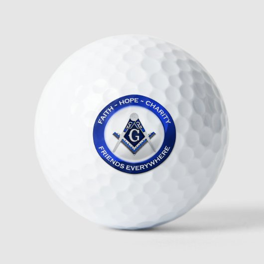 Masonic Golf Balls Golfballen (Voorkant)